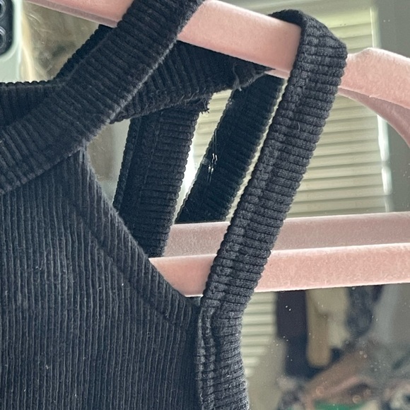 NWT Dance & Marvel Black Ribbed Strapy Tank Top Size M - Picture 6 of 7